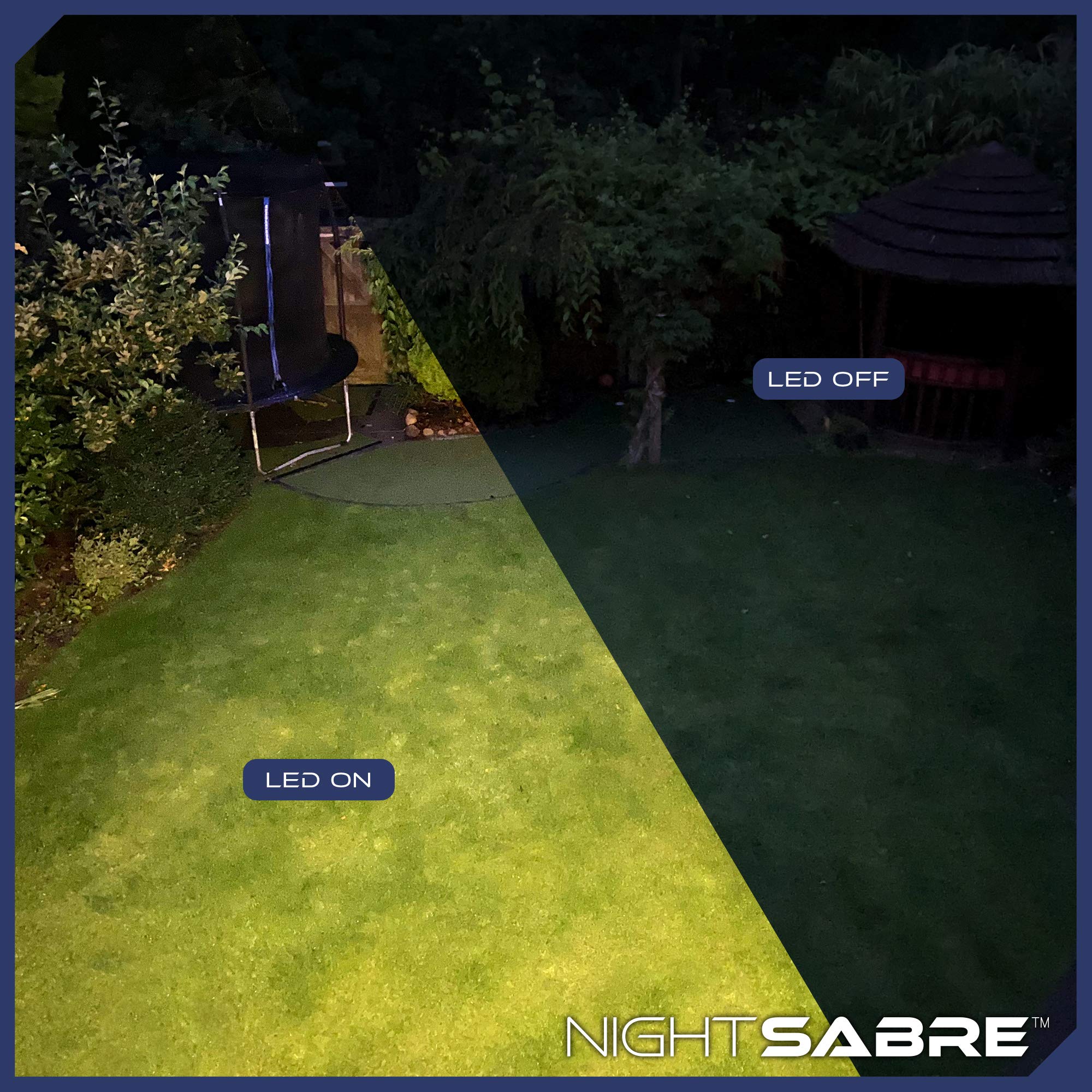 Luz de seguridad LED de bajo perfil con sensor de movimiento - blanco