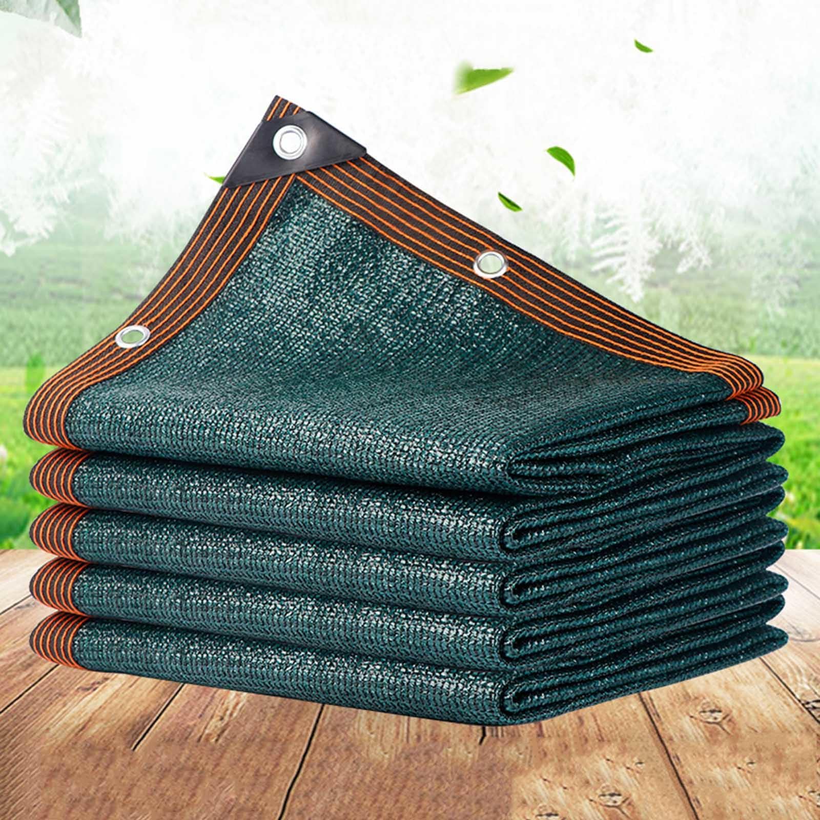 XBTGS Premium 55% Shade Cloth for Plants - Green Shade Netting Breathable Shade Sail & Mesh Tarp with Grommets for Garden Greenhouse Pergola Car Balcony - 10x15m,Gree,Green-8x12m(26.2 * 39.4ft)