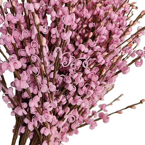 Miniatura 8 de 10 flores artificiales de jazmín de 29.5 pulgadas de largo, ramas secas para el día de la madre, hogar, oficina, bricolaje, plantas de arte floral,