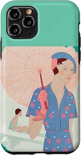 Vista 31 de iPhone XS Max Art Taste Beauty Leaves of Feminine Elegance Umbrella Lady Case