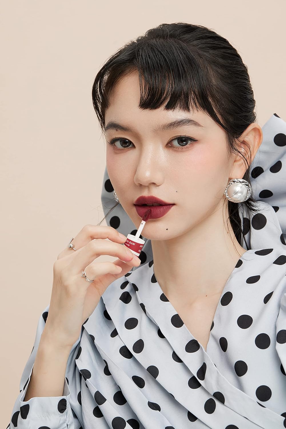 INTO U スーパーマットリップ&チークマッド 新感覚 泥質感のMUD(=泥)リップ 泥リップ マットリップ EM07 ファッショニスタココア