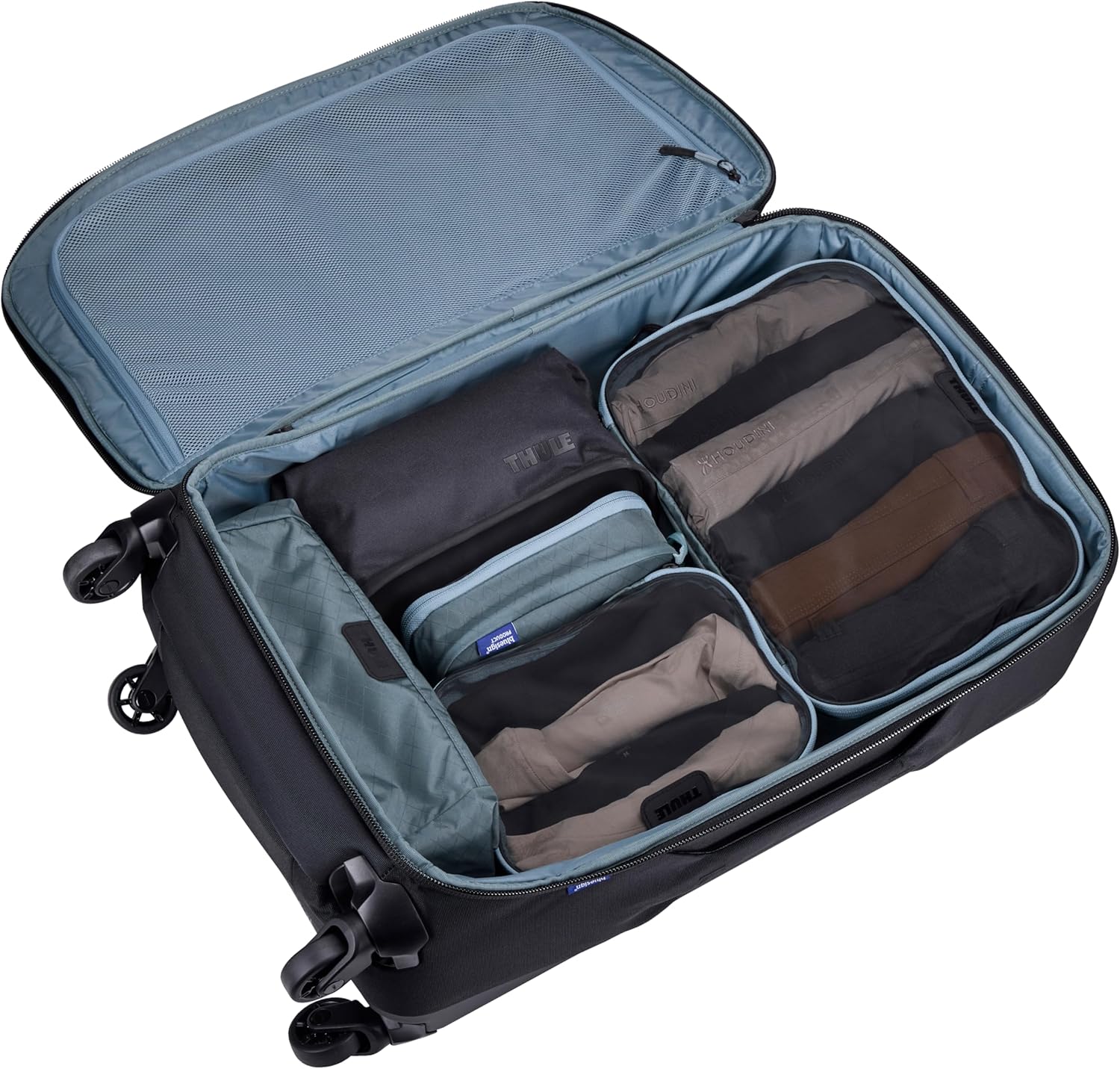 Thule Packing Cube Set, Includes Medium & Small Cubes, Transparent Fabric, Organize Clothing, Easy to Pack