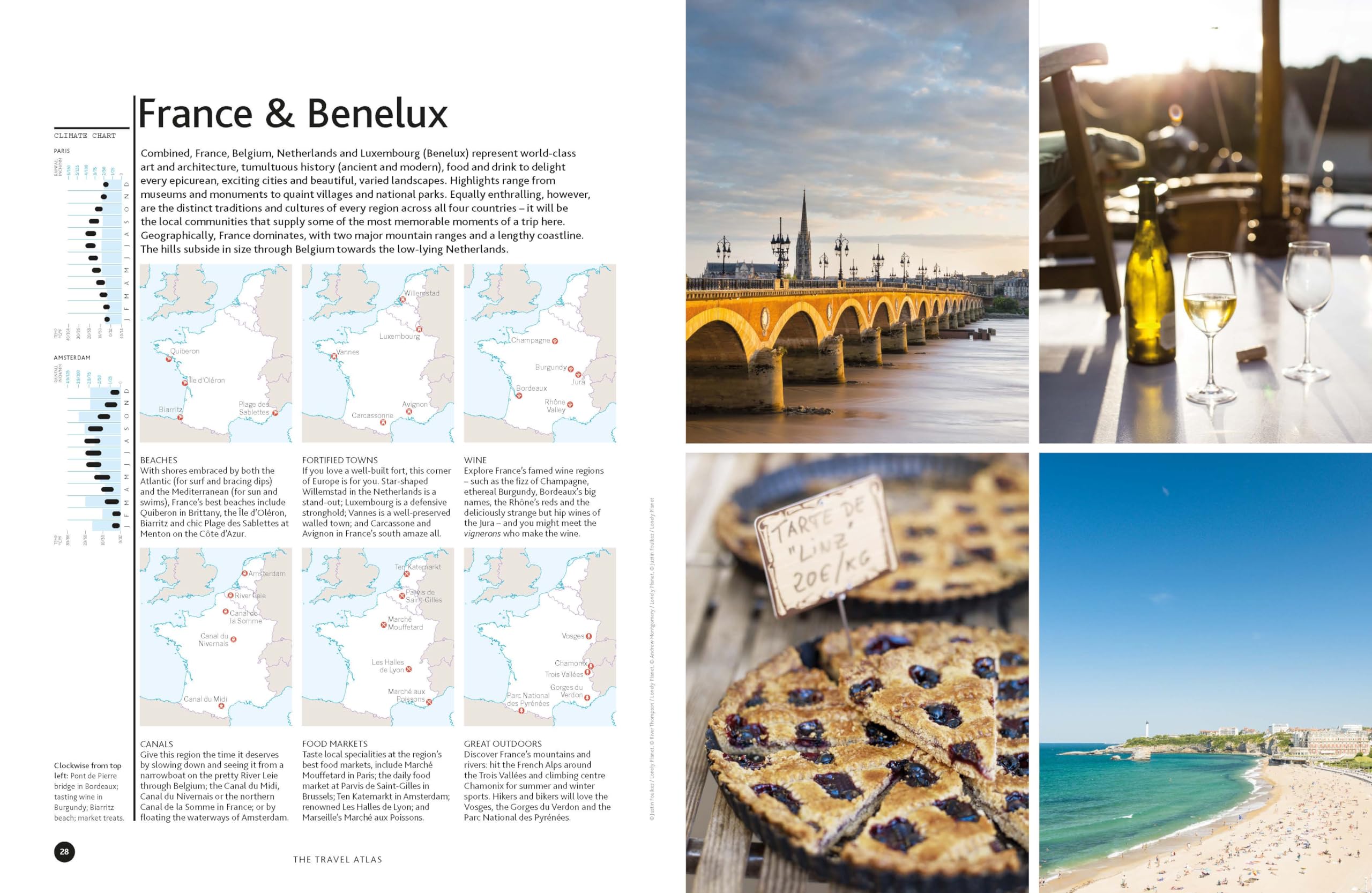 The Travel Atlas 1ed -anglais-: 205 Comprehensive Maps for Every Country on Earth | Itineraries from 2 Days to 2 Weeks | Trip Planning Tools & Recommended Activities