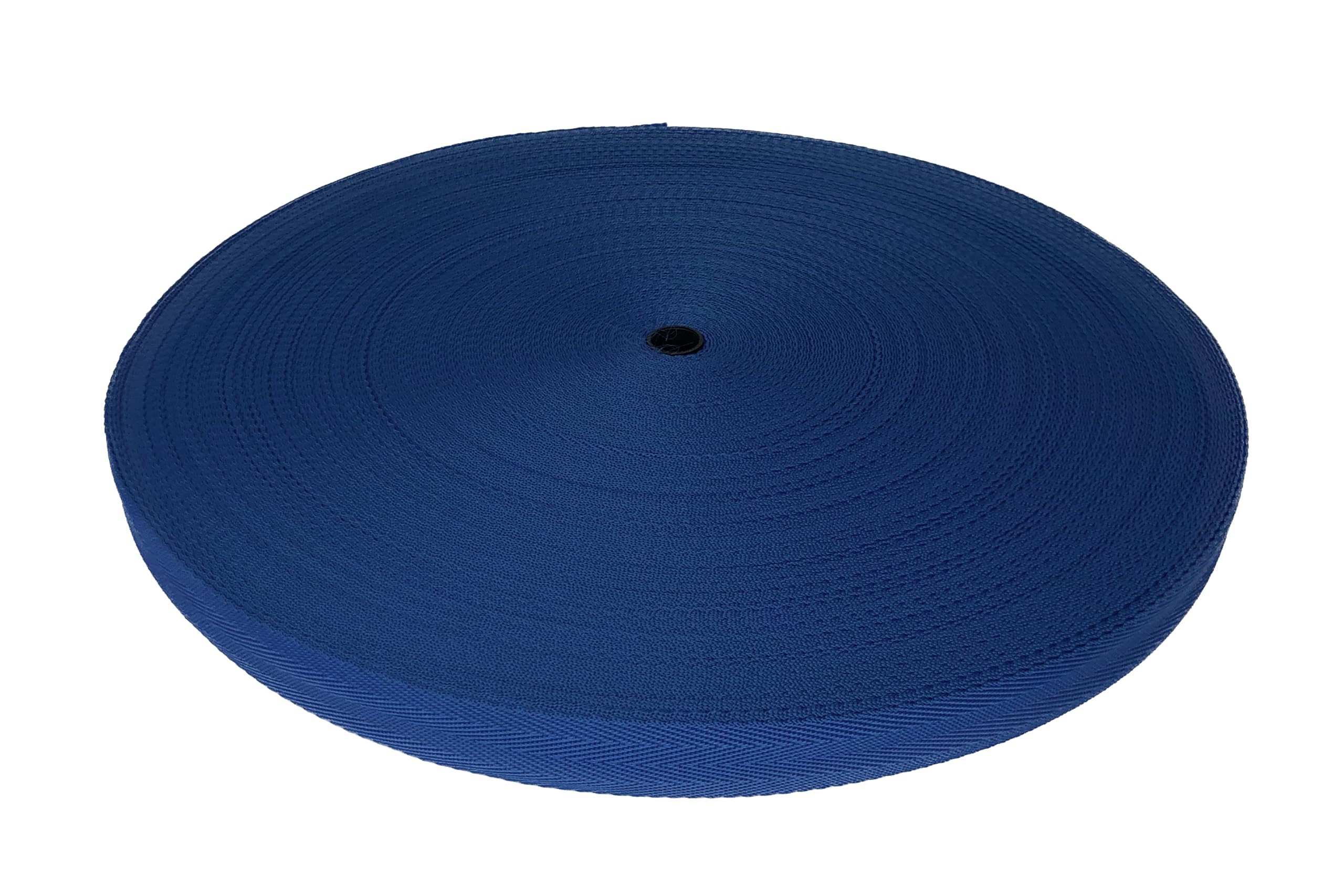 Trimz Polypropylene Herringbone Webbing - 50mm x 10m - Blue Heavy Duty Strap for Bags Crafts and DIY