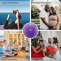 Vista 6 de Tambor de Campana de Lluvia - Tambor de Lluvia de 8 Notas y 6 Pulgadas para Jardín Exterior, con Bolsa, Libro de Música, Baquetas, Soporte