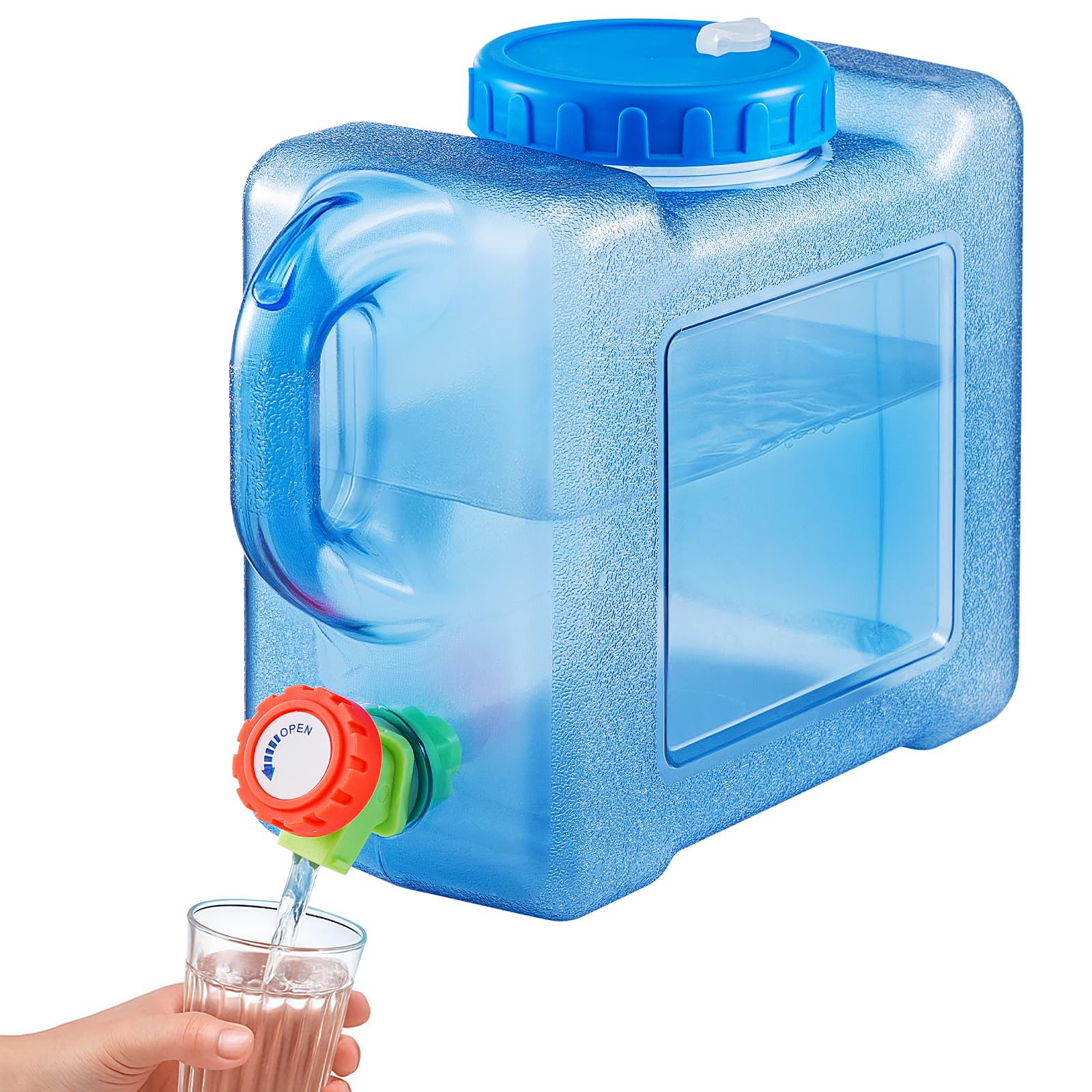 Trintion Camping Water Container with Tap Portable Camp Water Carrier Bucket BPA-Free Water Storage Tank for Outdoor Camping Fishing Party Van RV (5L) — image 1