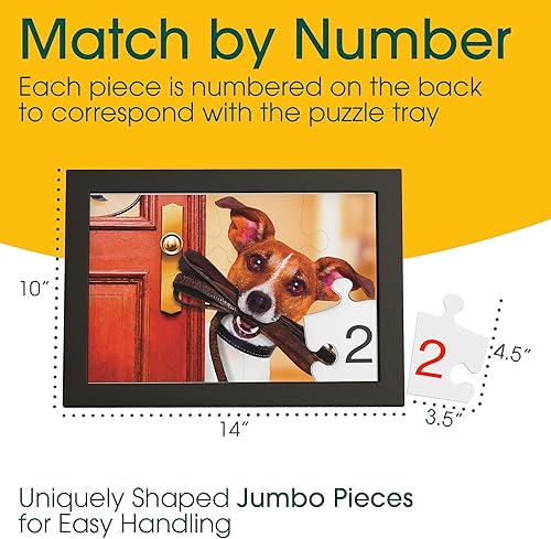 Miniatura 5 de Keeping Busy Rompecabezas de piezas grandes para personas mayores  Juego 3 en 1  Rompecabezas numerado de 8 piezas para pacientes con demencia,