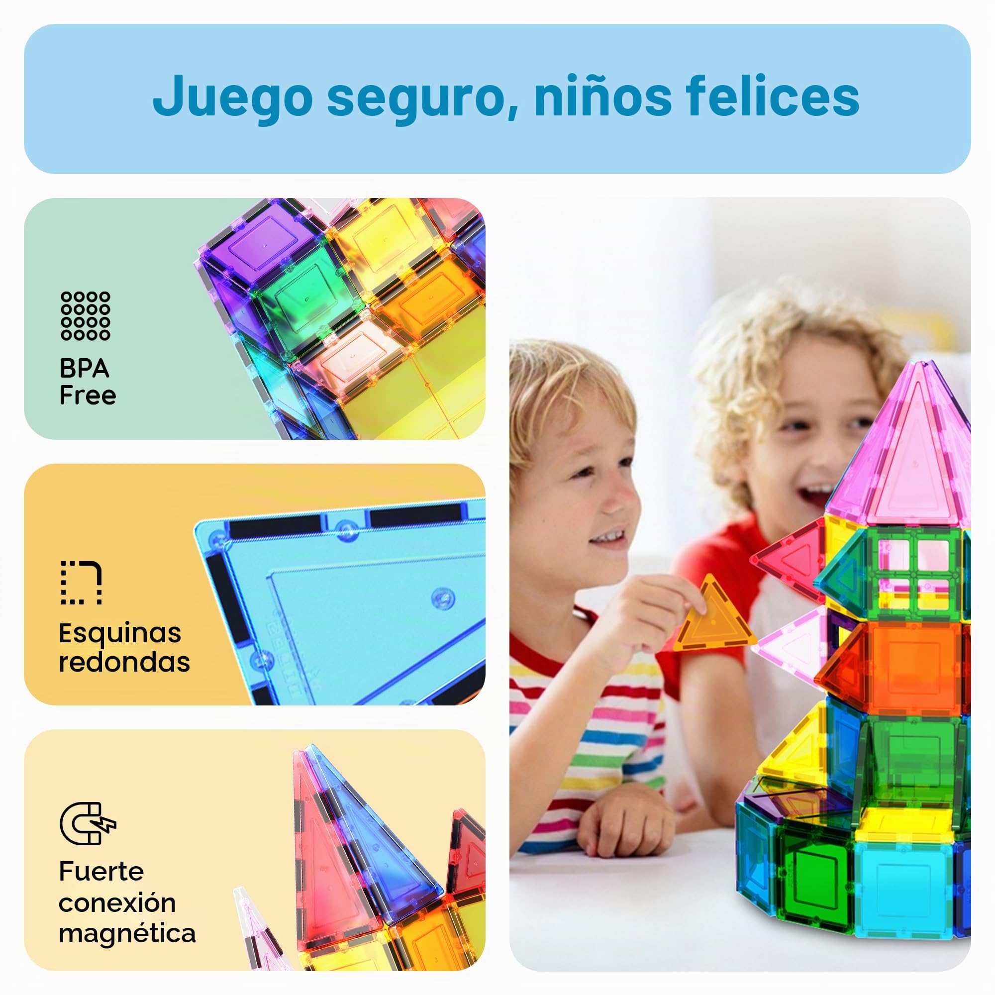 PicassoTiles Bloques de construcción magnéticos con base de coche, cordón, bolsa de transporte para almacenamiento de juguetes, bloque magnetizado para niños, juego de juguetes magnéticos STEM, a