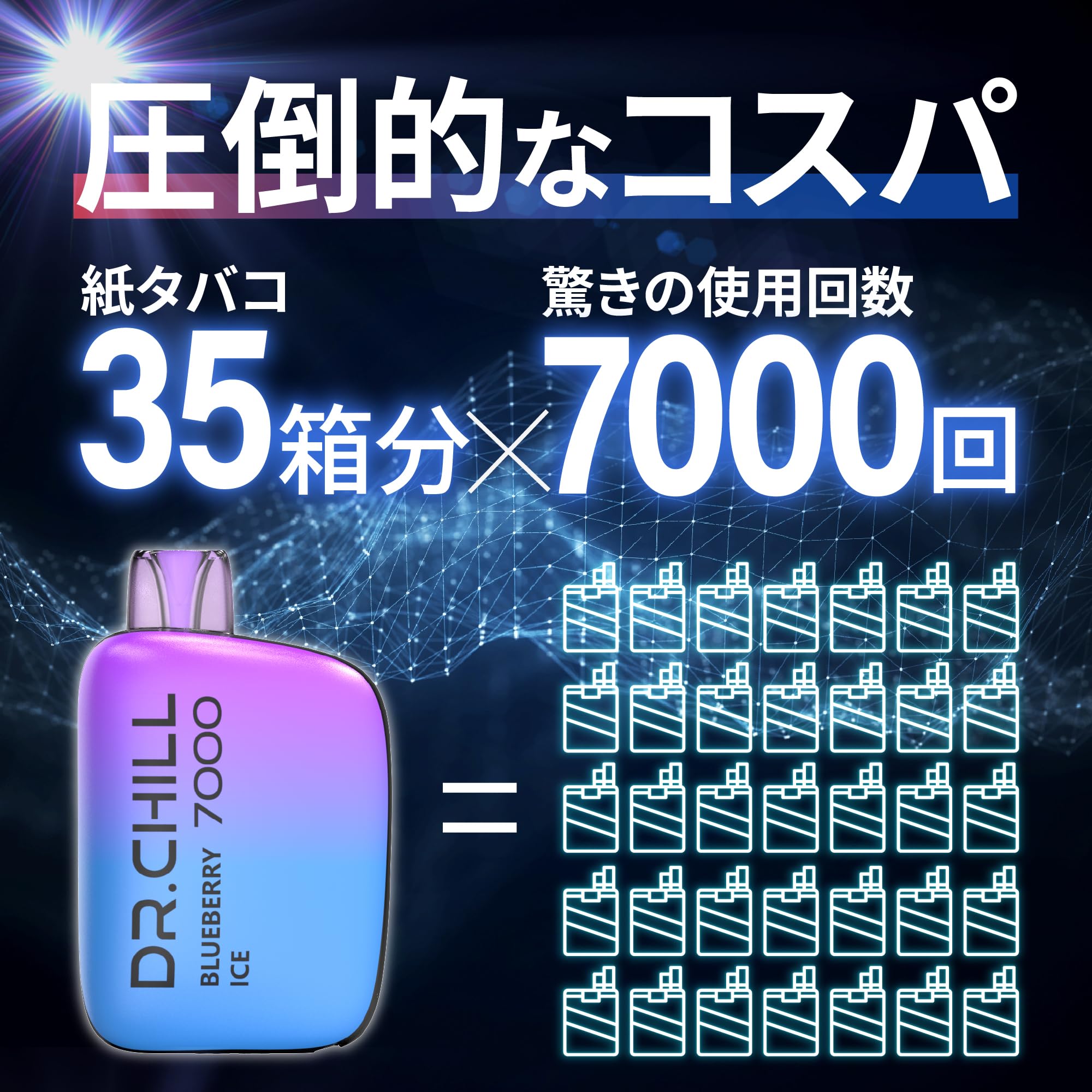 DR.CHILL7000 使い捨て電子タバコ ベイプ