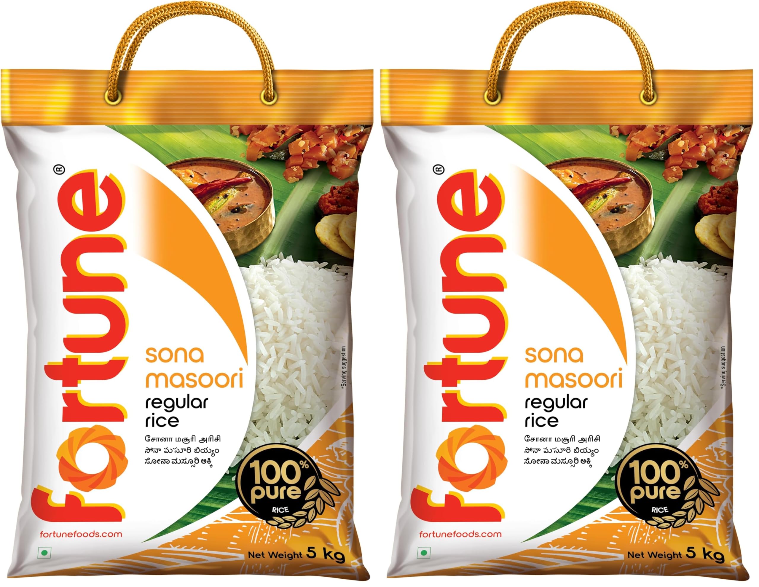 FORTUNE Sona Masoori Regular 5 Kg (Pack of 2)-image-30