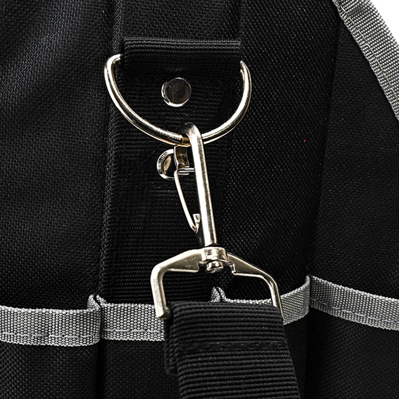 Robusto organizer per attrezzi da trasporto a mano resistente all'acqua, con tasche multiple e fondo rinforzato per meccanici e lavoratori tecnici, borsa multiuso impermeabile