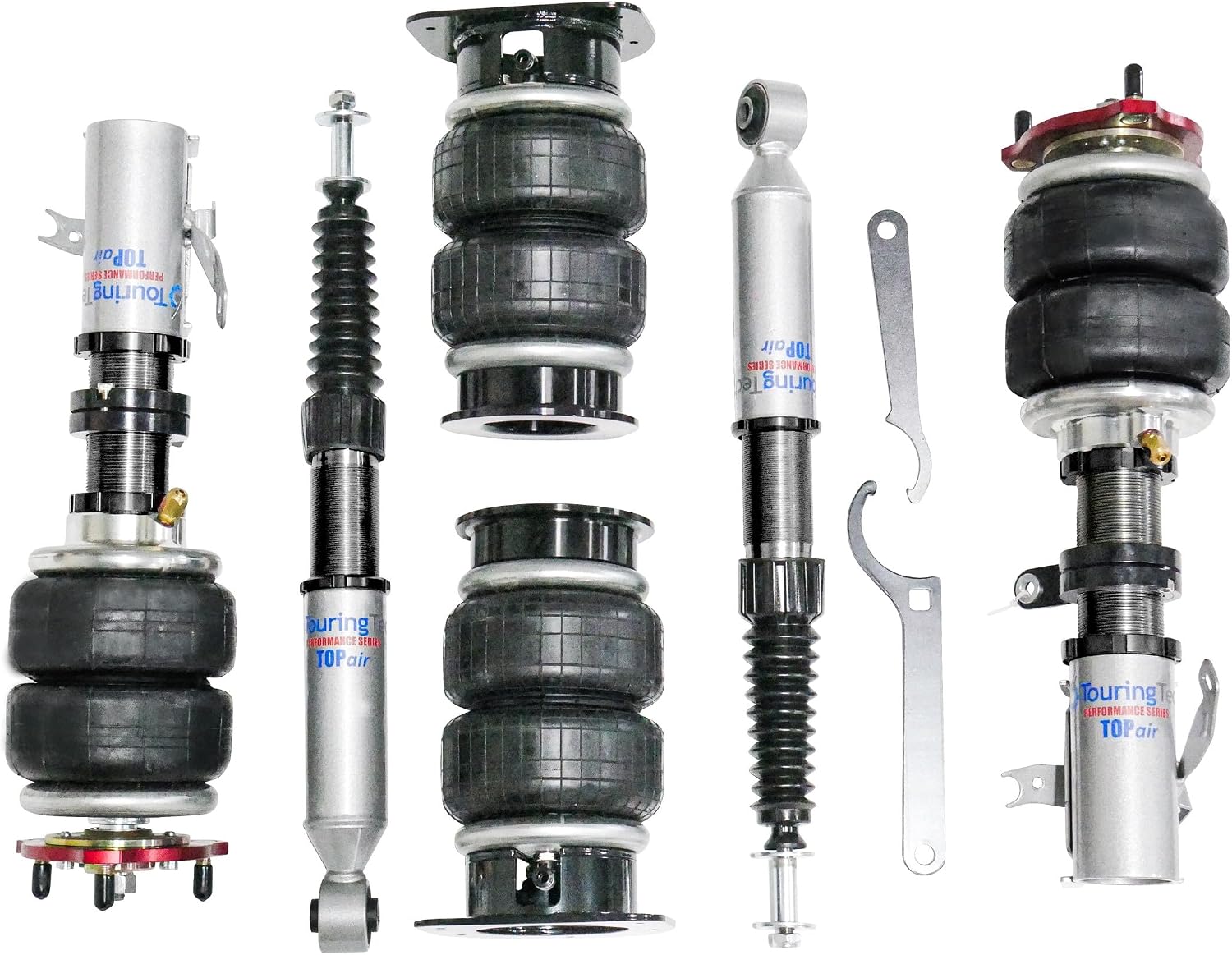 TOPair Air Struts Air Bag Suspension Compatible with AccuAir e+ Connect Pressure Management for 09+ / 07-18 Maxima/Altima
