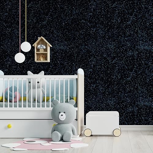 Vista 50 de CHIHUT Papel tapiz de contacto con purpurina plateada de 15.7 x 236 pulgadas, papel tapiz autoadhesivo con purpurina plateada, rollo de papel