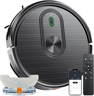 Robot Vacuum and Mop Combo, 2 in 1 Vacuuming & Mopping Robot with Schedule, App/Bluetooth/Voice, 3200Pa Max Suction, Slim, Ideal for Pet Hair, Hard Floor, Carpet