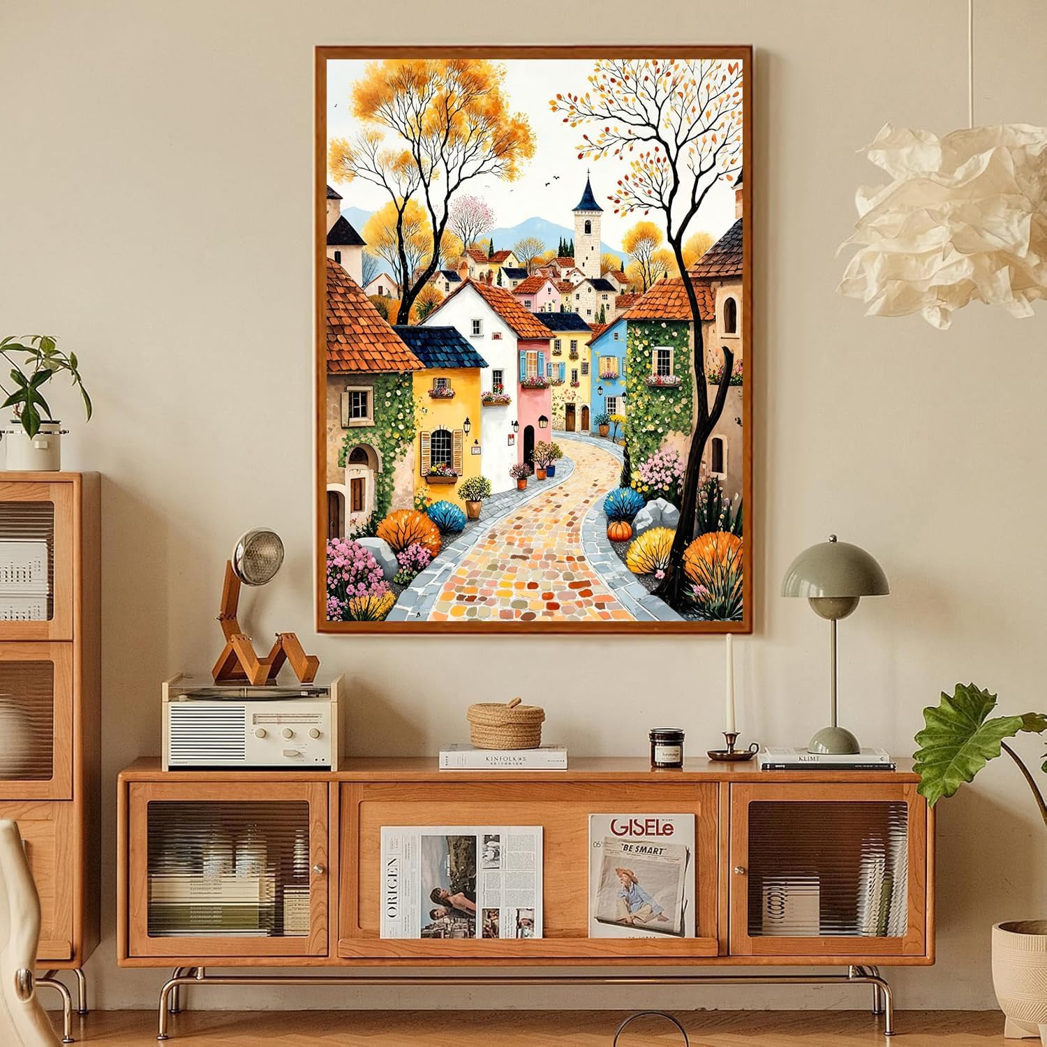 SUHEFAFA Landscape Paint by Numbers Kit for Adults- DIY Acrylic Paint by Number for Teens, Canvas Painting by Numbers Arts and Crafts Gifts Trendy Stuff for Adults Artists(16x20 Inch) image 2