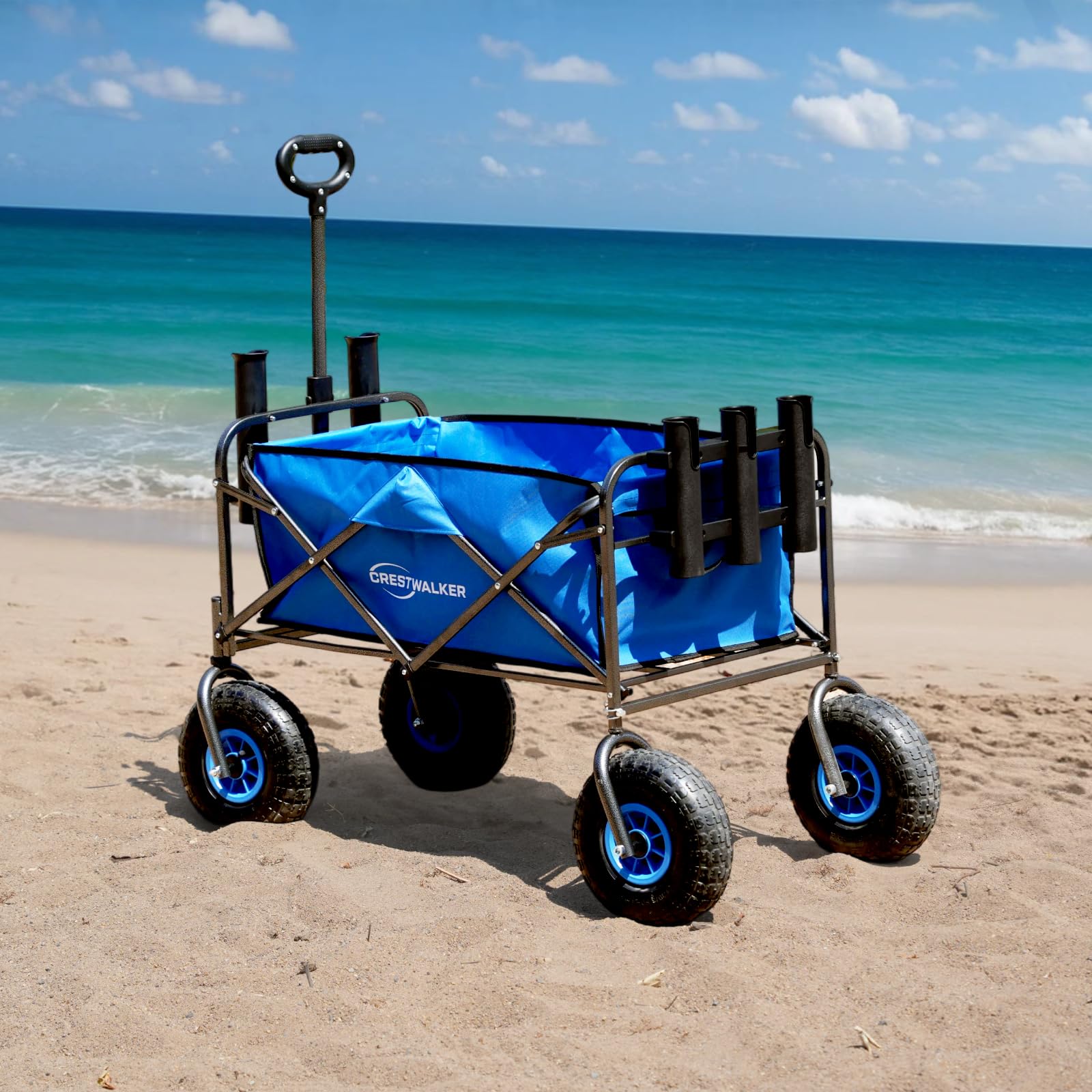 Amazon.com : CRESTWALKER Foldable Fishing Cart with 10