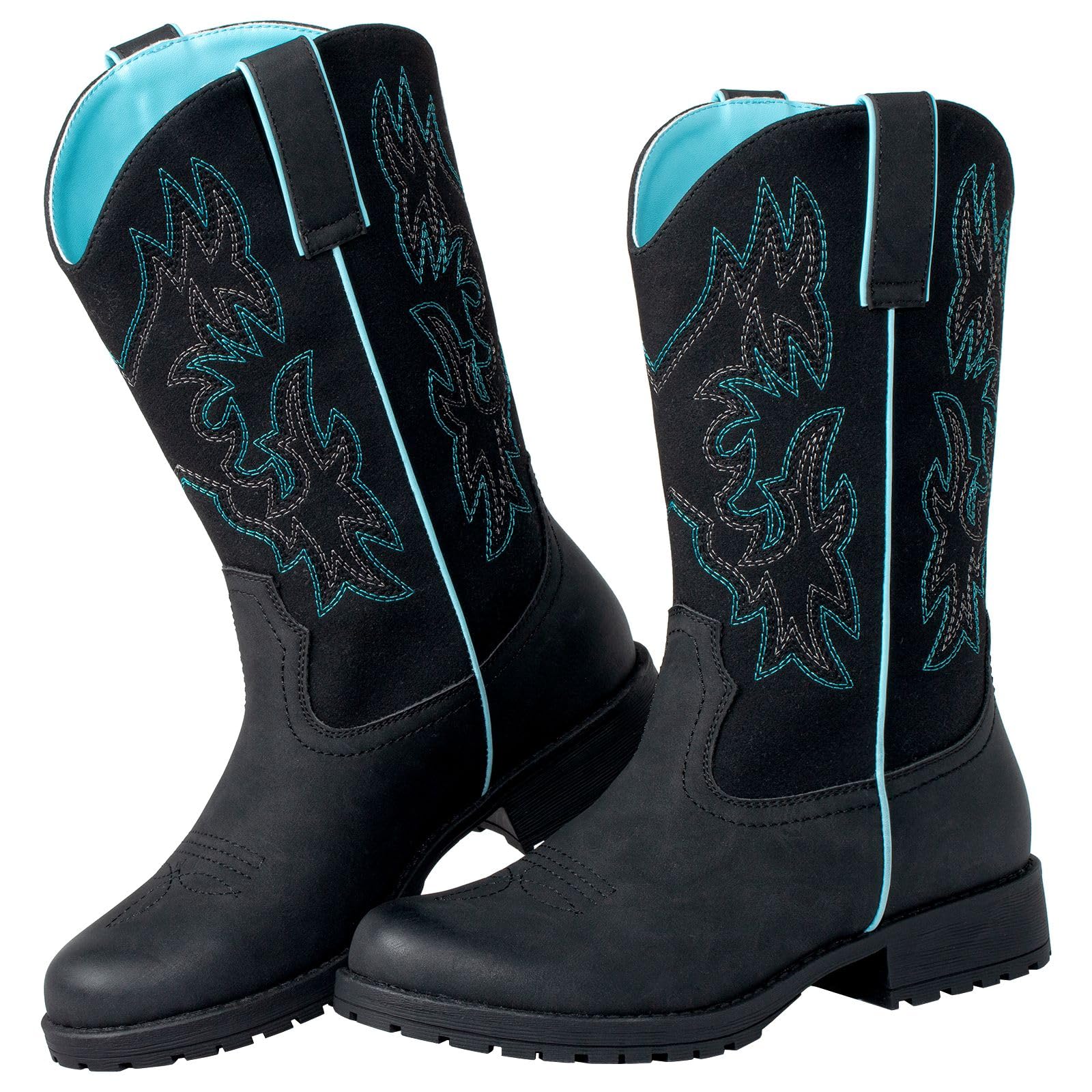 SheSole Ladies Western Cowboy Boots for Women Slip Resistant Cowgirl Work Boots Wide Calf Round Toe