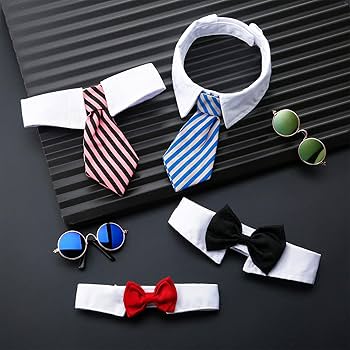 BIPY 10pcs Dog Bow Ties Adjustable Cat Bowties For Small Medium Puppy Doggy Animals Birthday Gift Party Wedding Valentine's Day Festival Pets Grooming Accessories