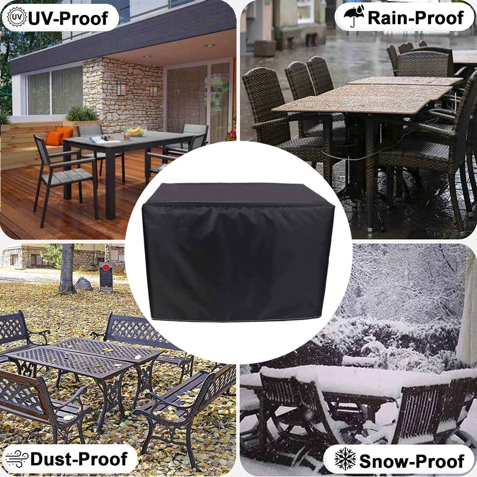 HUHJYUGE Abdeckung Für Gartenöbel 86x86x36c, Gart Produktbild-Vorschau 14