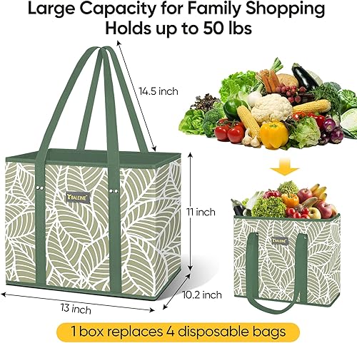 Miniatura 4 de BALEINE 3Pk Reusable Grocery Bags + 4Pk Reusable Grocery Bags