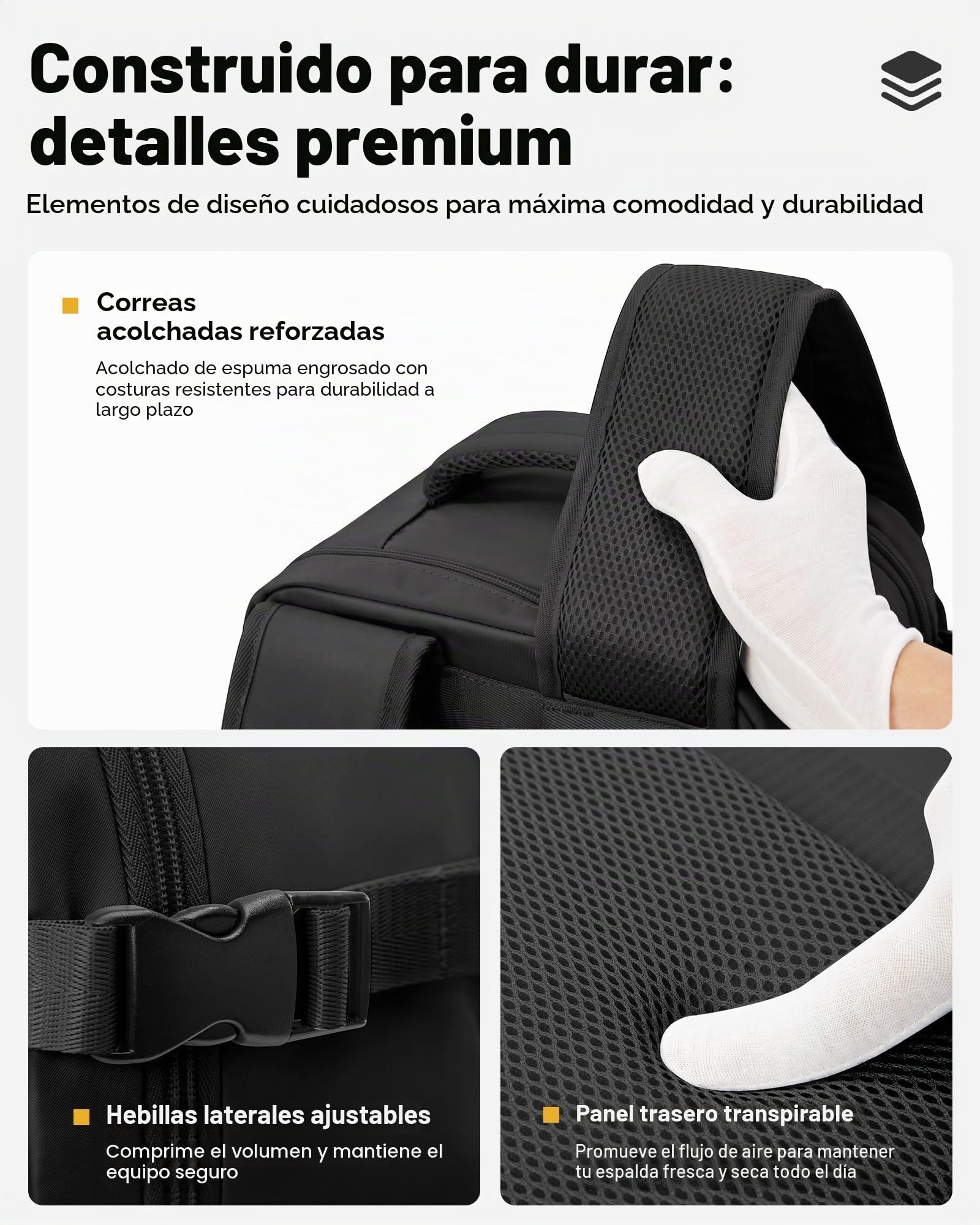 Mochila de Vacío con Bomba Eléctrica, Mochila Viaje Cabina Avion 40x30x20 Ryanair con Bolsas Vacio,Mochilas Portatil Cabina Avion Impermeable Travel Backpack