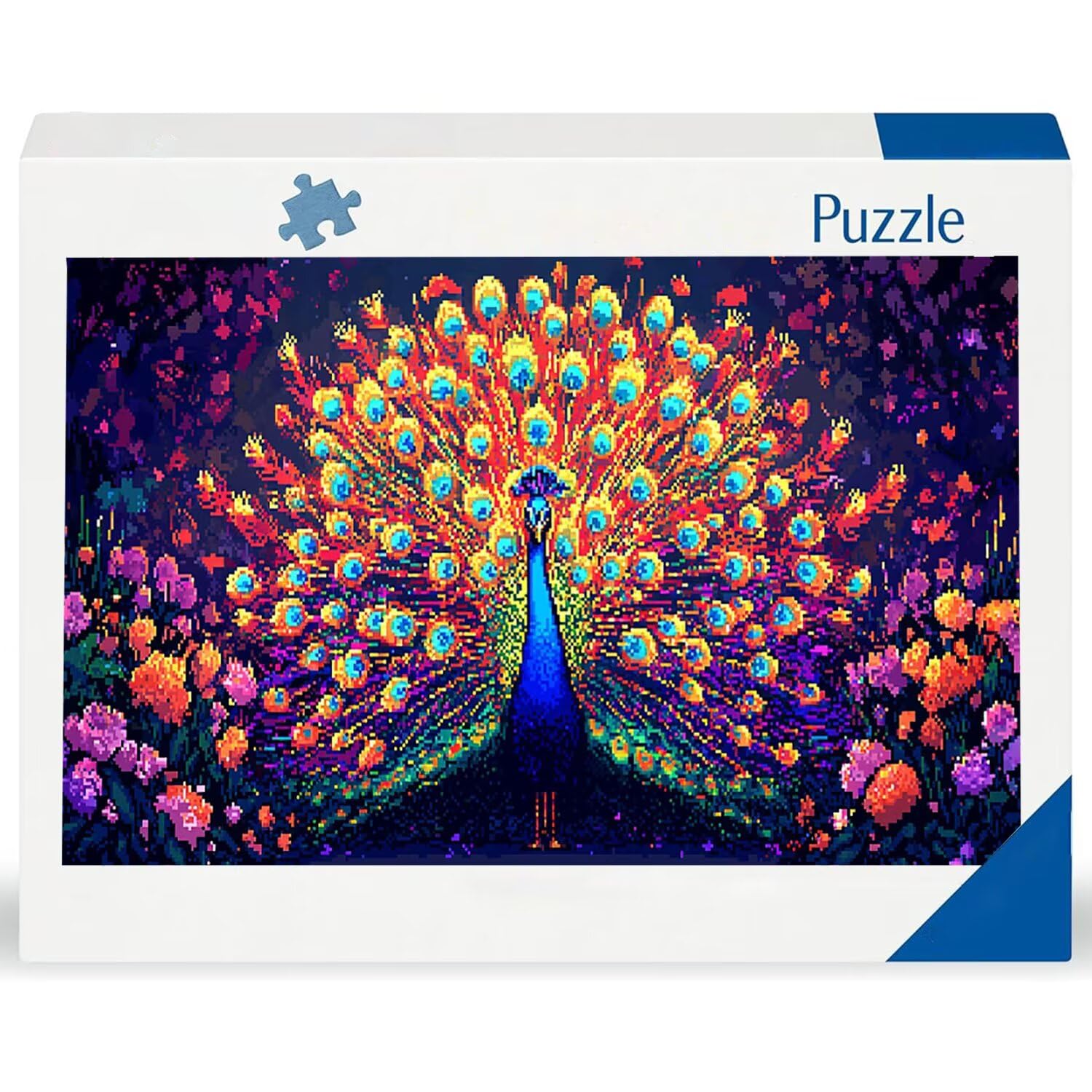 Puzzle para Adultos 1692 Piezas, Pavo Real de Color Puzzle, Difícil, Desafiante, Rompecabezas Encajan Perfectamente, Letras en la Parte Posterior, Regalo para Personas Mayores (179x31cm) v-57