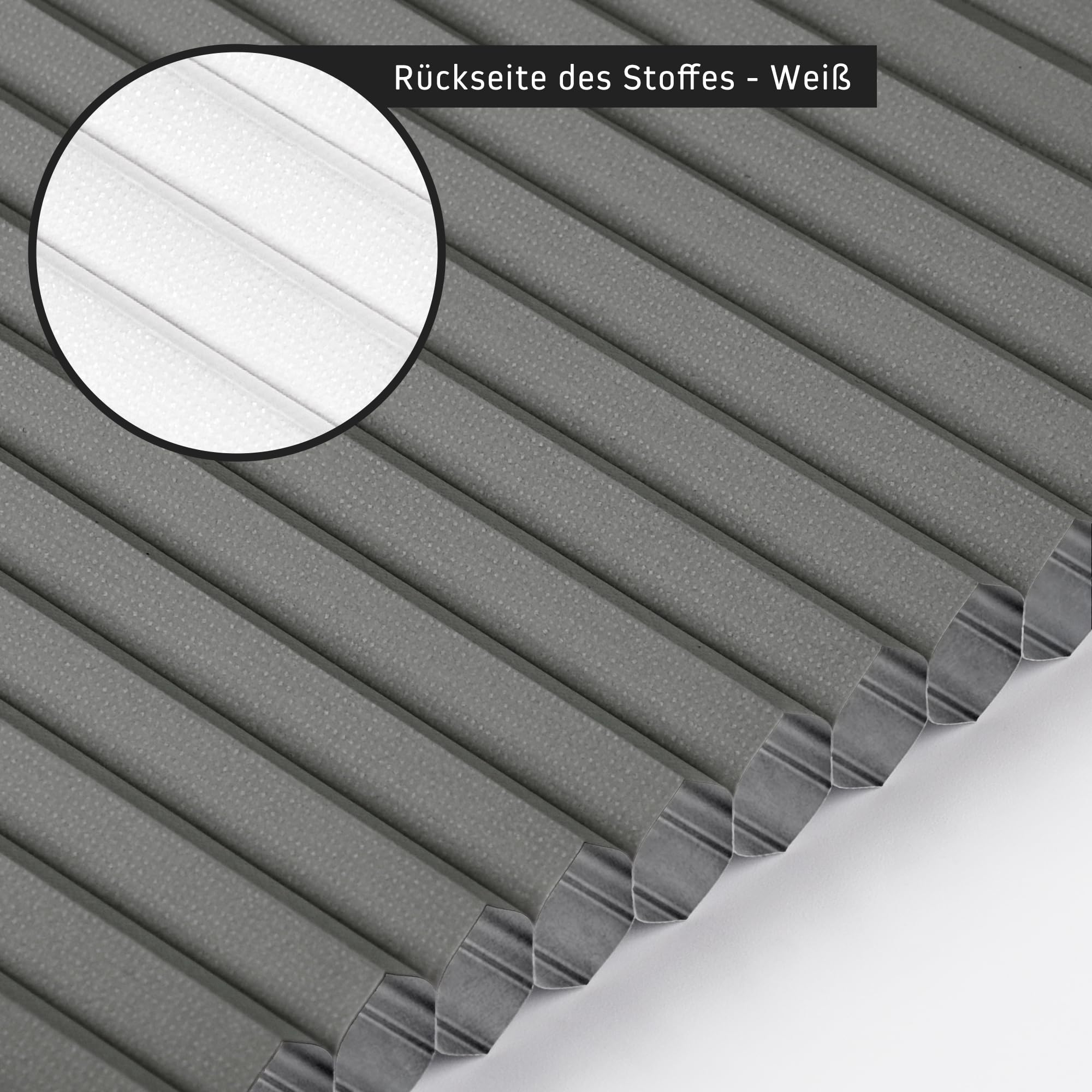 Jalousiescout Klemmfix Tende Plissettate a Nido d'Ape Senza Foratura, 40x140cm, grigio, Termiche Oscuranti, Protezione Sole/Privacy/Calore per Finestre e Porte