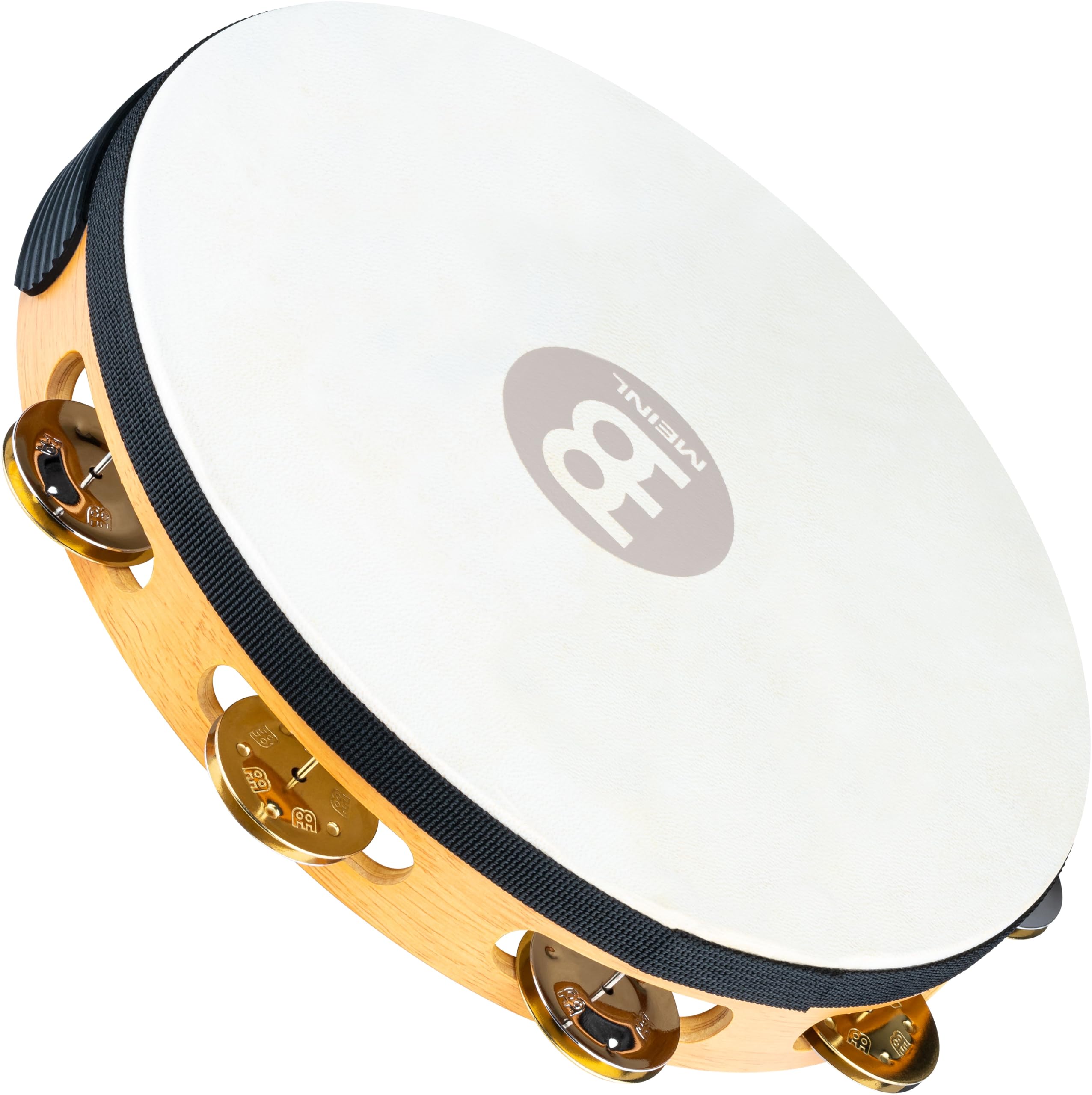 Meinl Percussion TAH1M-SNT - Pandereta de madera, piel de cabra, Dual-Alloy
