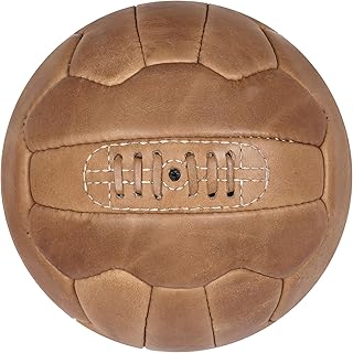 FNine Balón de fútbol Vintage, fútbol de Cuero Antiguo