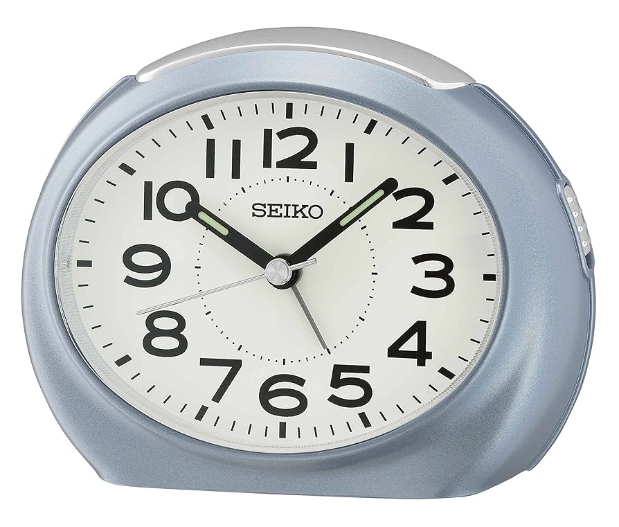 Amazon.com: Seiko Tokai Bedroom Alarm Clock, Metallic Light