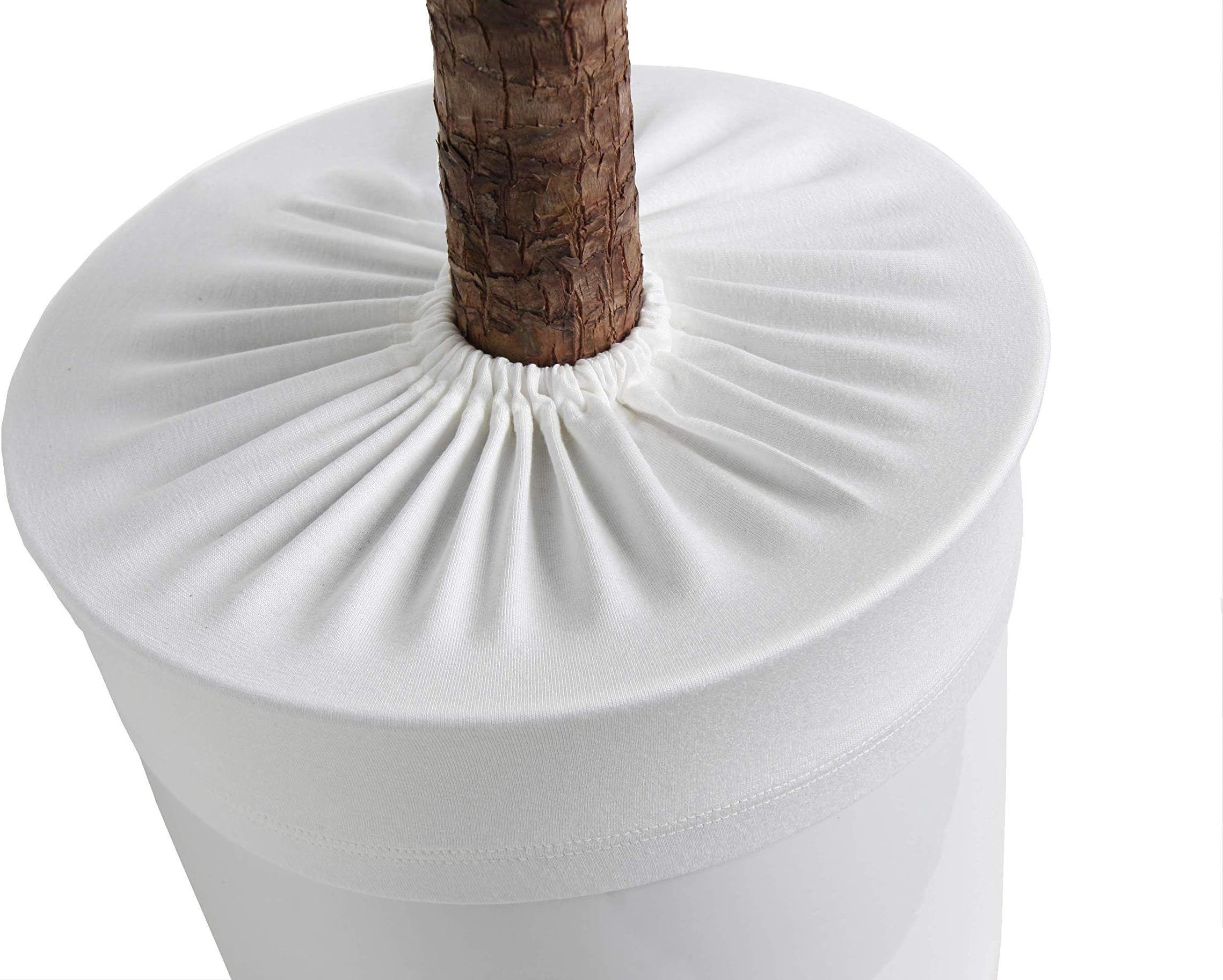 Plant Pot Soil Guard (Diameter: 26-28 cm, Natural White)