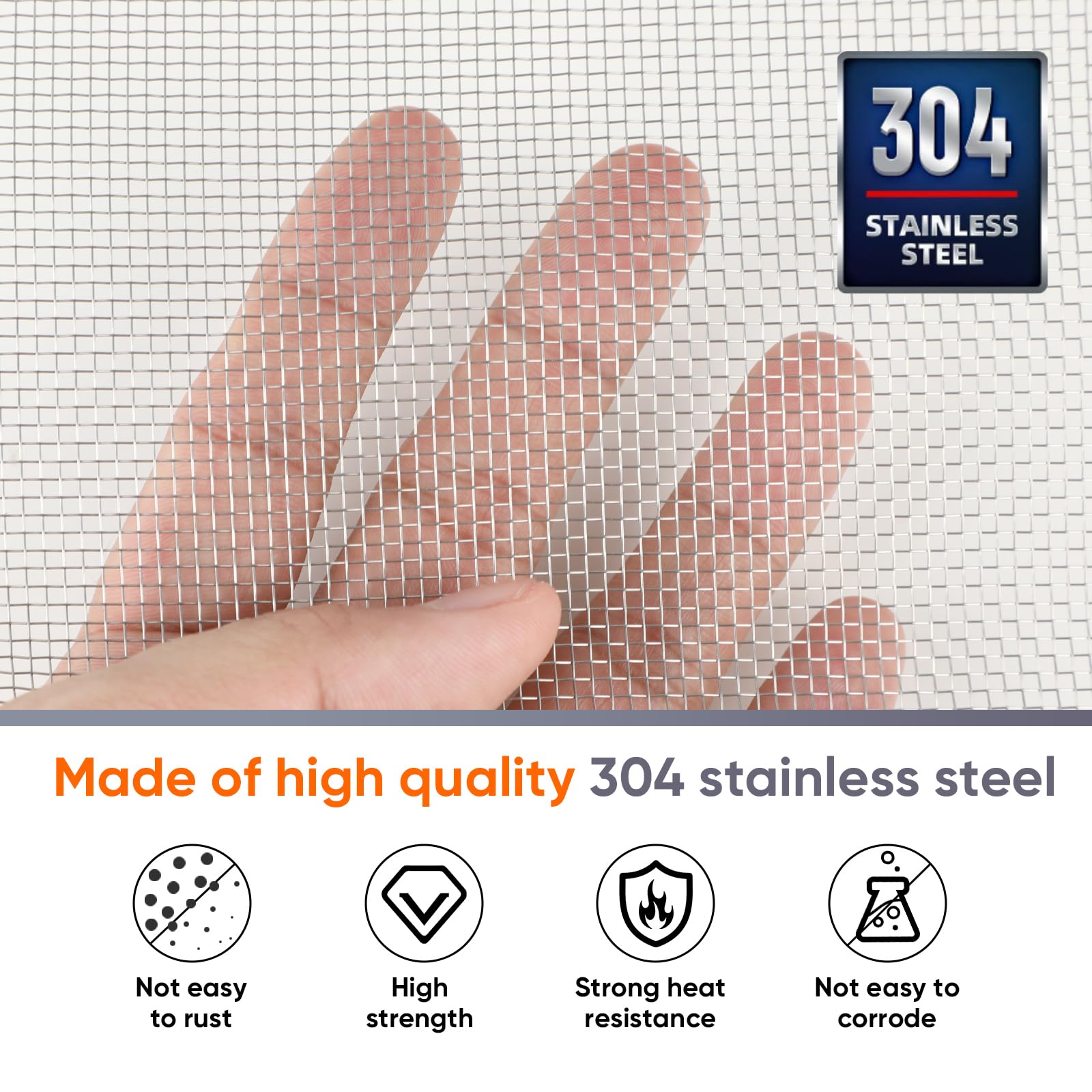 Rete Metallica Acciaio Inox 30x120cm - Barriera Anti-Zanzare E Topi Per Finestre - Foto 10