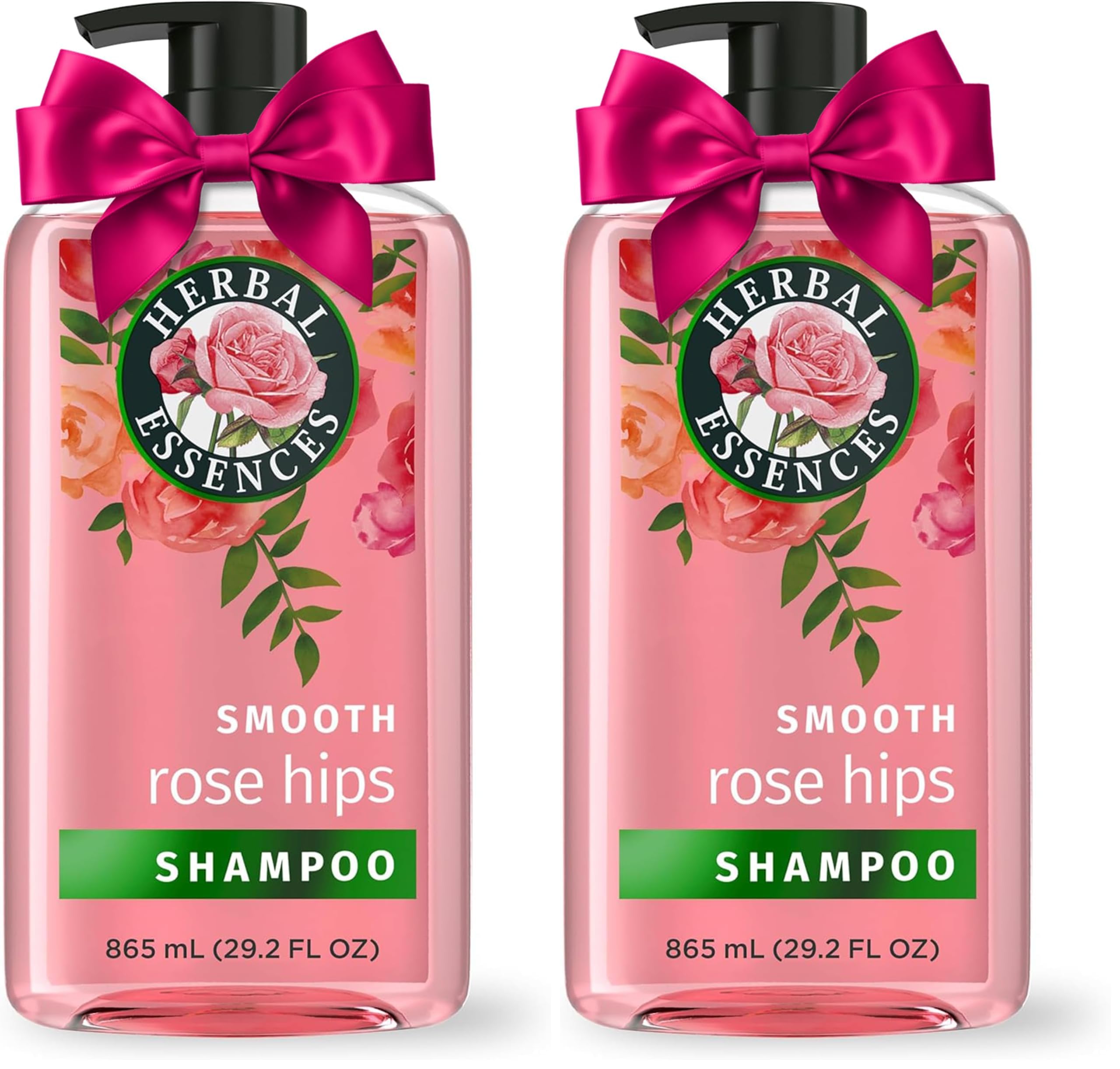 Rose Hips Shampoo - Smooth, Shiny Hair with Vitamin E & Jojoba, Safe for Color Treated Hair, Floral Scent, Cruelty-Free, Dermatologist-Tested, 29.2 Fl Oz (Pack of 2)