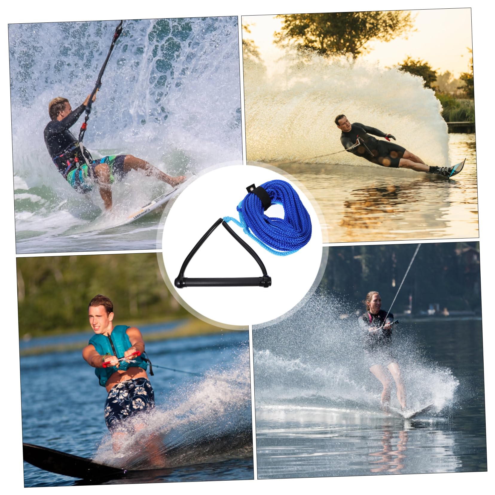 FAVOMOTO Wasserskiseil Für Wakeboard Und Wasserski Schleppseil Mit Griff Geeignet Für Wassersportaktivitäten Wie Kneeboarden Und Wakeskaten