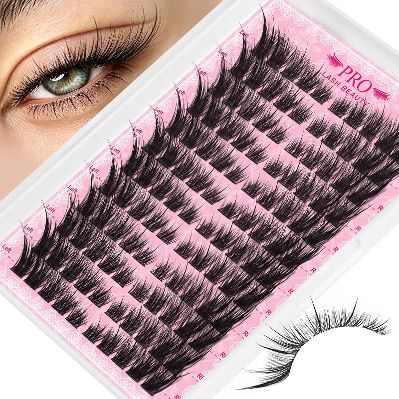 PRO LASHBEAUTY Cílios Postiços em Tufo Fox Eye LC Curl Fox Eye-01 Natural, 120 unidades