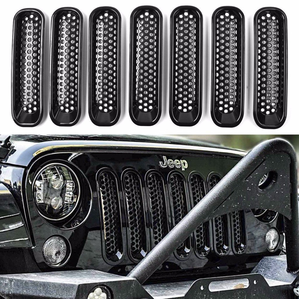 KATUR Noir Avant en Maille Grille Insert kit– 7 pièces/Lot