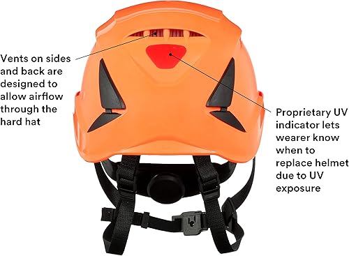 Miniatura 5 de 3M SecureFit - Casco de seguridad inspirado en el estilo de escalada con sistema de suspensión de 6 puntos