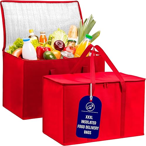 (No fabricado en China), bolsas aisladas para comestibles, bolsas de compras reutilizables, bolsa de catering y entrega para alimentos fríos y