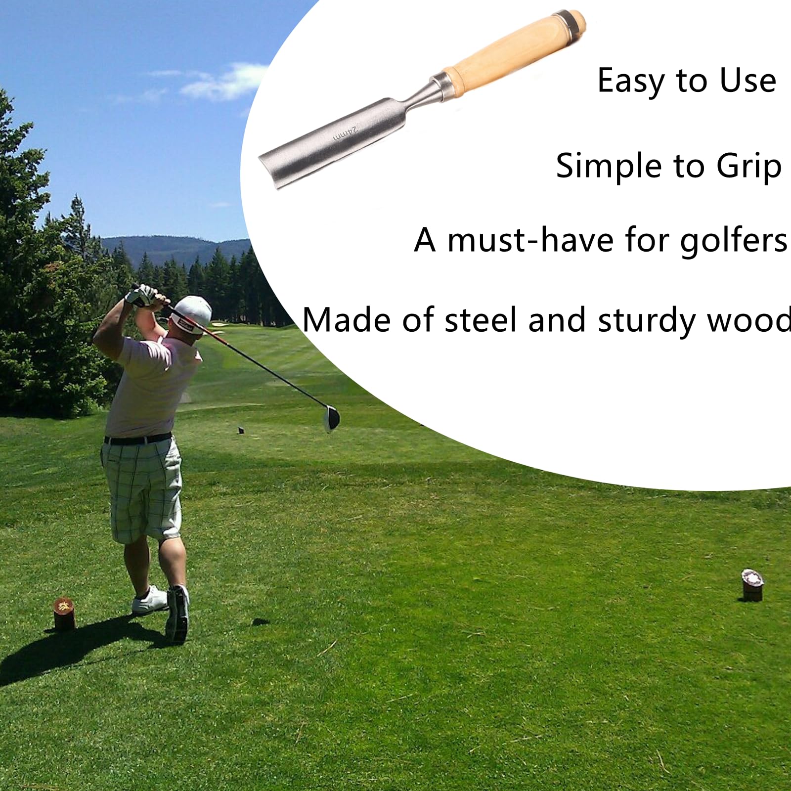 WTUSGA Golf Grip Removal Tool Golf Grip Tape Remover Tool, Grip Repair Tool Stainless Steel Stripper Tool for Golf Club Tape, Efficient Removal Tool, No Damage Tape Removal Tool - Image 4