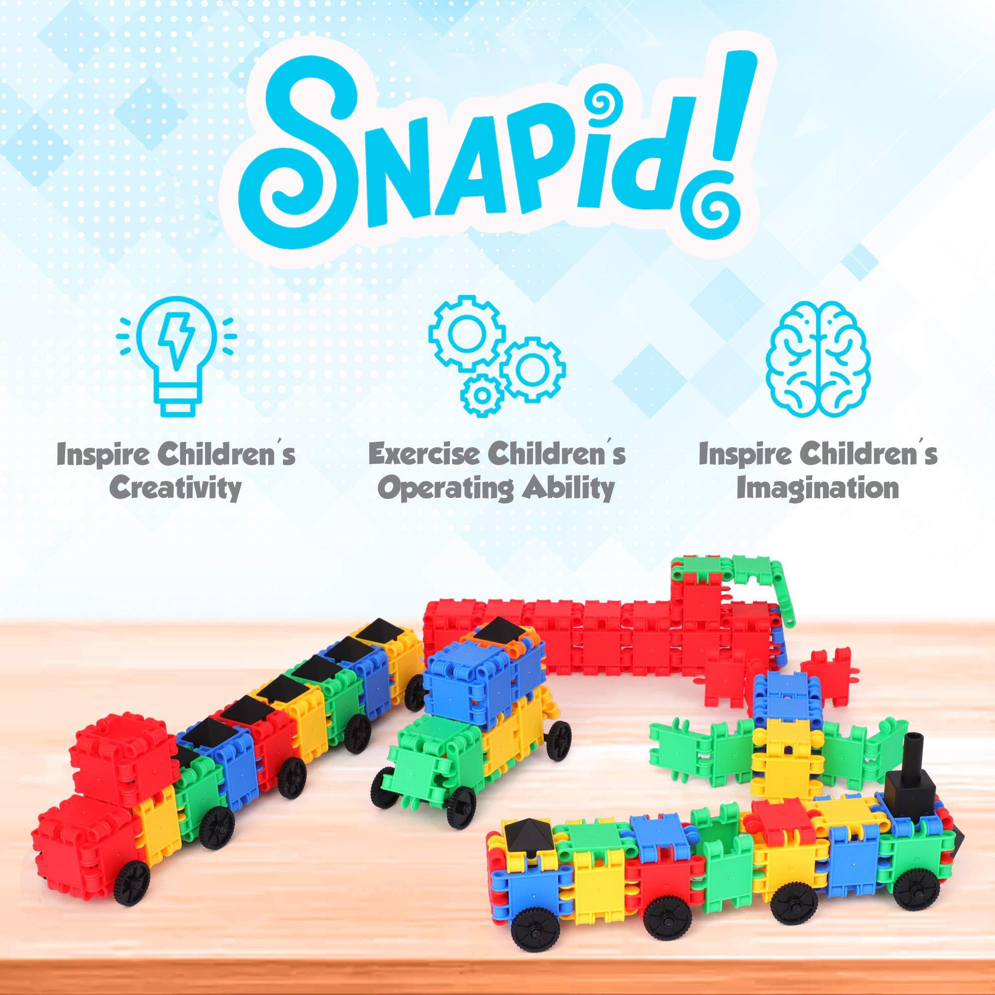 Amazon.com: Snapid Building Bricks 400 Pcs Connecting Toy