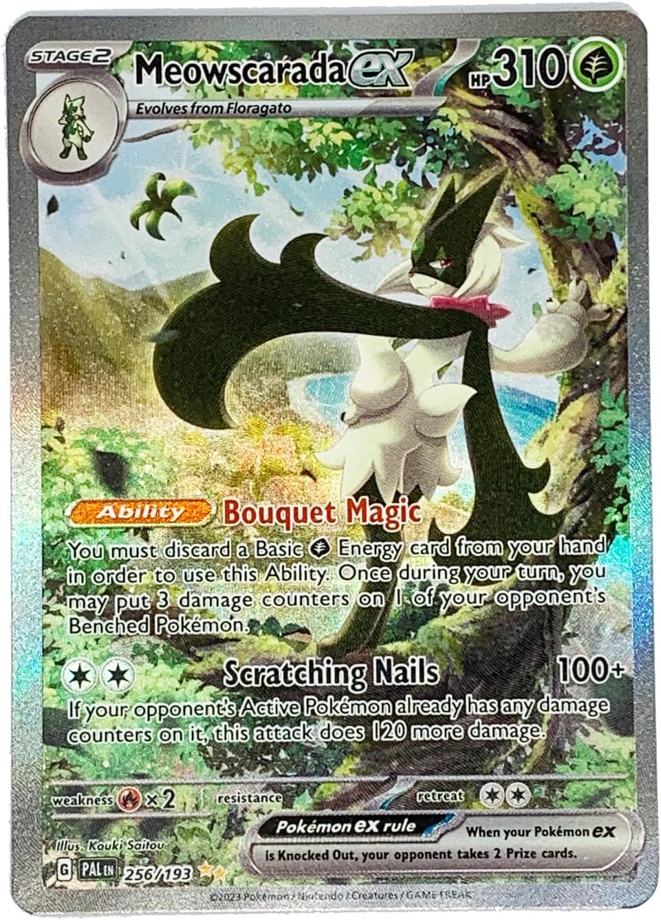 Pokemon - Meowscarada ex 256/193 - Paldea Evolved - Special Illustration Rare - Alternate Art Card