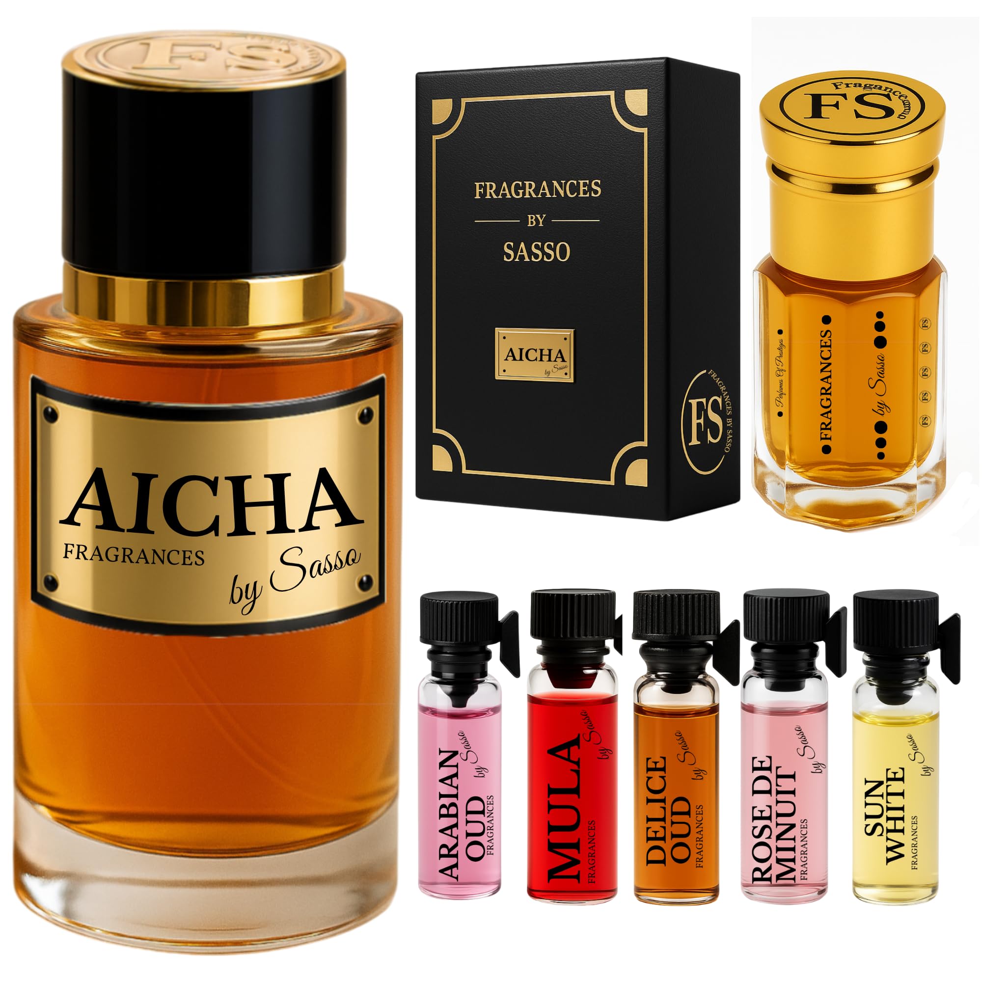 Pack De 3 Parfums Aïcha Magic Spirituelle 30ml - Senteur Cerise - Soin De La Peau & Parfum - Fabriqué En Suisse