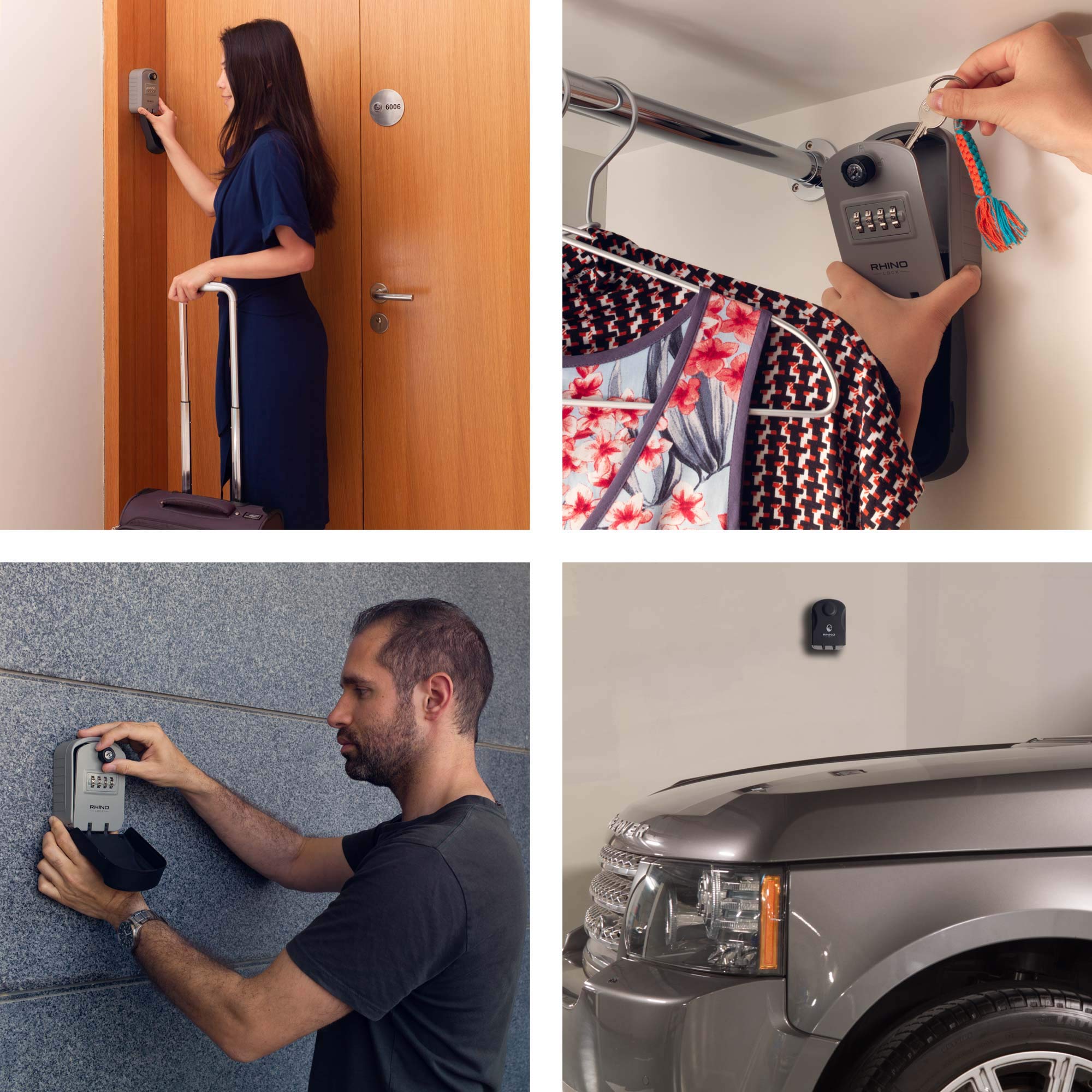 Rhino Lock Secure Pro Combination Key Safe Wall Mounted Lock Box