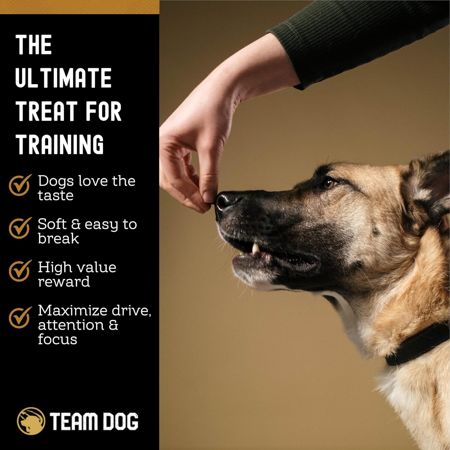 Team Dog Freeze-Dried Raw Beef Dog Treats | Dog Training Treats & Food Toppers for Picky Dogs | Made from Gluten Free, Grain Free 100% USA-Sourced Beef Lung, Liver & Heart | 14 oz Bulk Size Pack