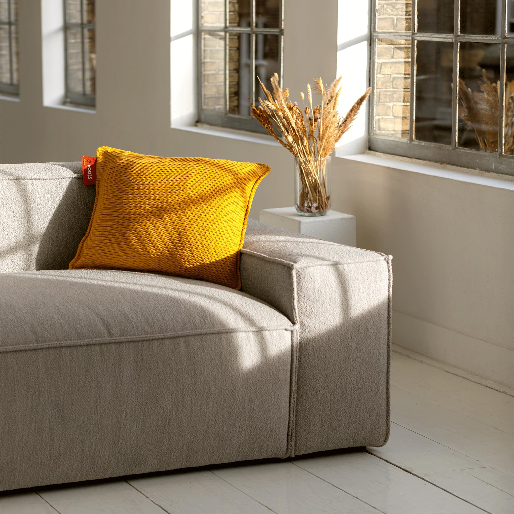 Stoov Heizkissen mit Abschaltautomatik - Kabelloses Wärmekissen mit Standard Akku: 2 bis 4 Std. Wärme - Elektrische Wärmflasche für Rücken & Nacken - Ploov¹ 45x60 cm Gestrickt Grün