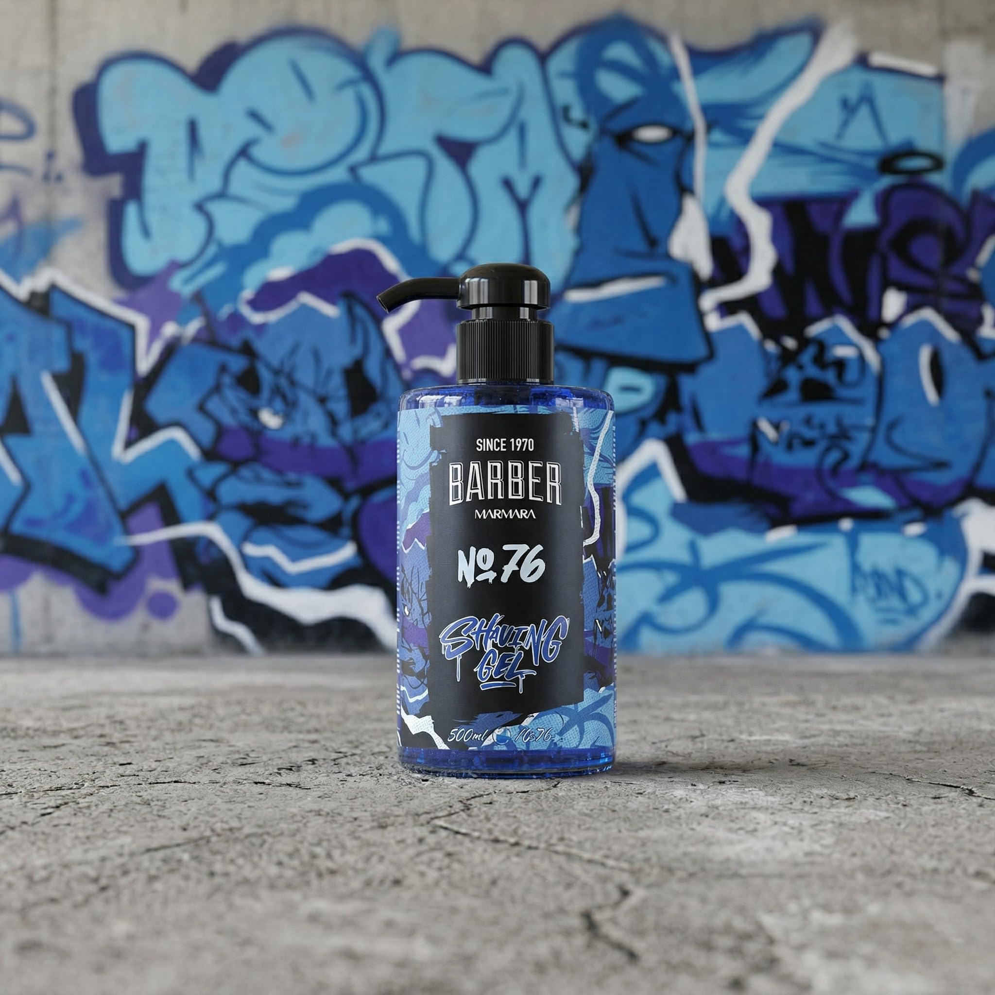 Barber Marmara Gel da Barba No. 76 per Uomini Trasparente Senza Schiuma con Pompa Qualità Professionale Turca per Contorni Barba, Linea del Collo & Rasatura 500ml