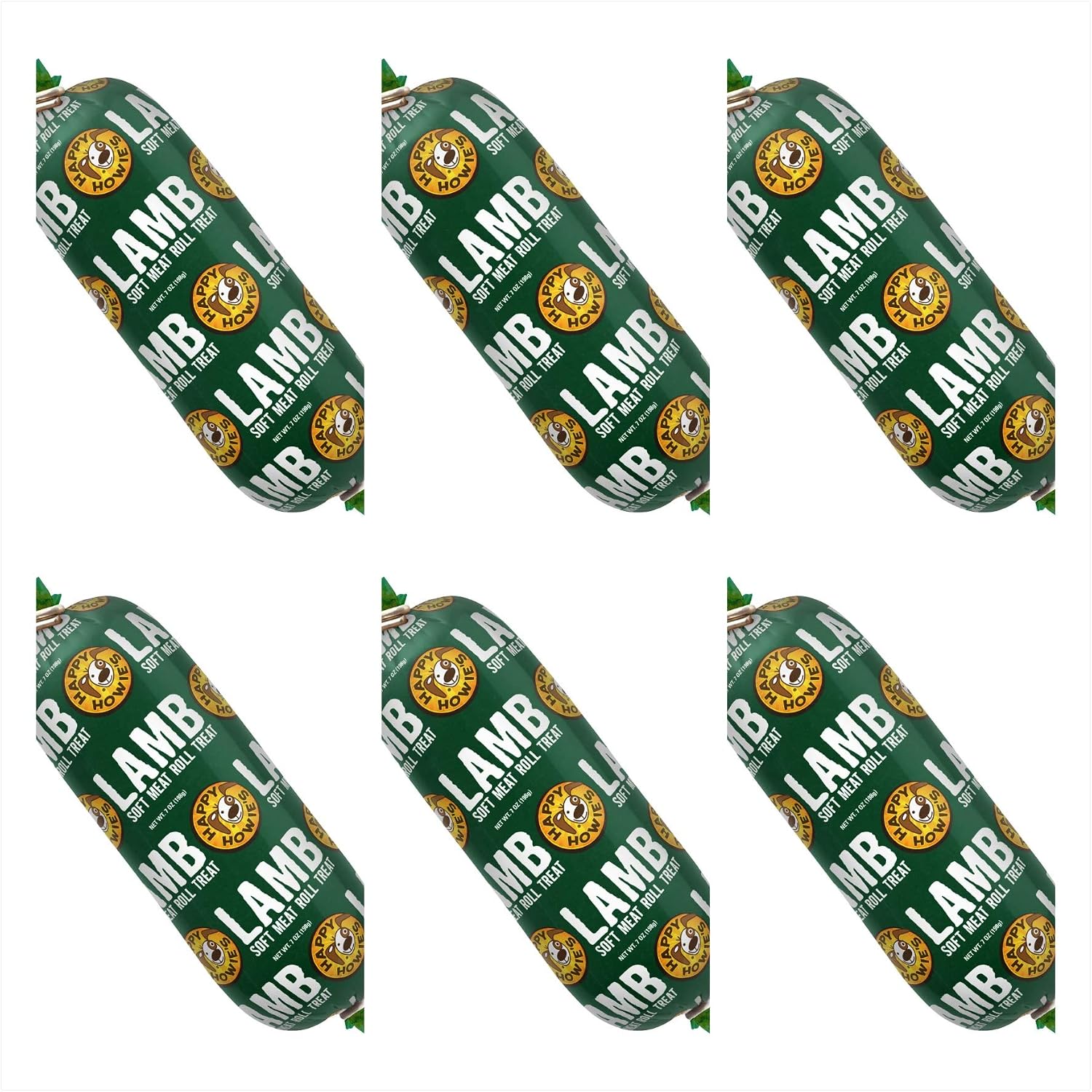 Happy Howie's Premium Lamb Soft Meat Roll 12 Oz 6 Pack (New)