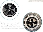2 Pack Garbage Disposal Splash Guard, Removable Quiet Collar Drain Plugs, for InSinkErator Evolution Series QCB-AM Sink Baffle Drain Cover 3 3/8 Inch