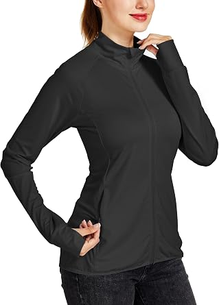 Willit Womens Long Sleeve Shirts UPF 50+ Sun Protection Jacket SPF Shirts Running Hiking Athletic UV Jacket Lightweight