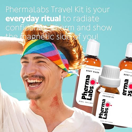 Miniatura 3 de Todo EL Dia Fragancia - Gay Feromona Mini Kit para Atraer Hombres - Incluye: Jabon Corporal, Crema Corporal y Aceite Corporal con Feromonas -